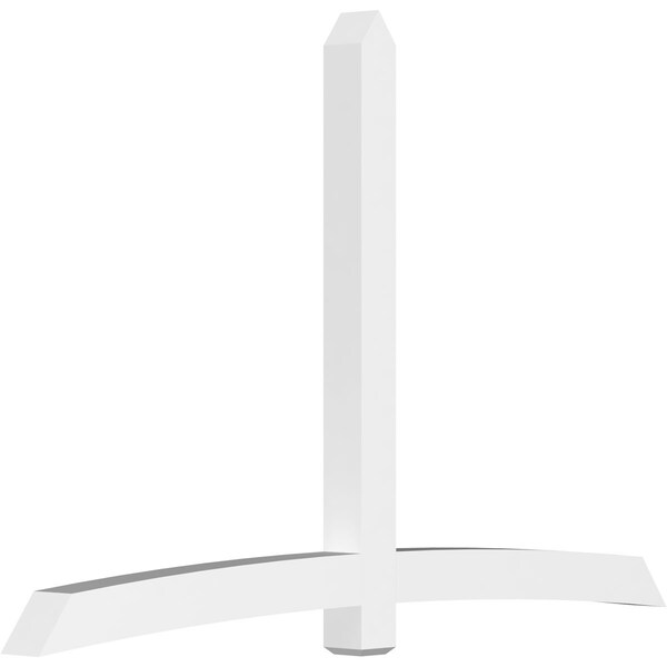 Ekena Millwork Bellingham Architectural Grade PVC Gable Bracket, 108"W x 72"H x 6"D x 6"F, 16/12 Pitch GBP108X72X0606BEL00 - main